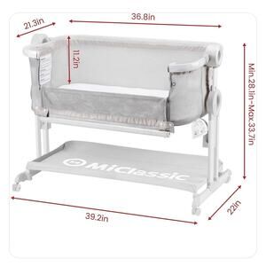MiClassic 2 in 1 Stationary and Rocking Travel Bassinet